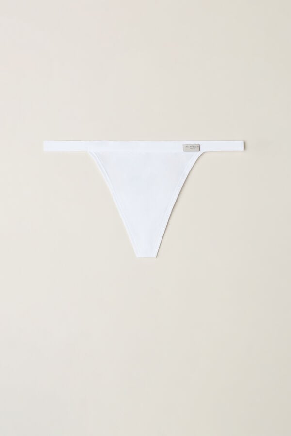 Intimssimi String Thong in Cotton Blancas | EPEHC38088