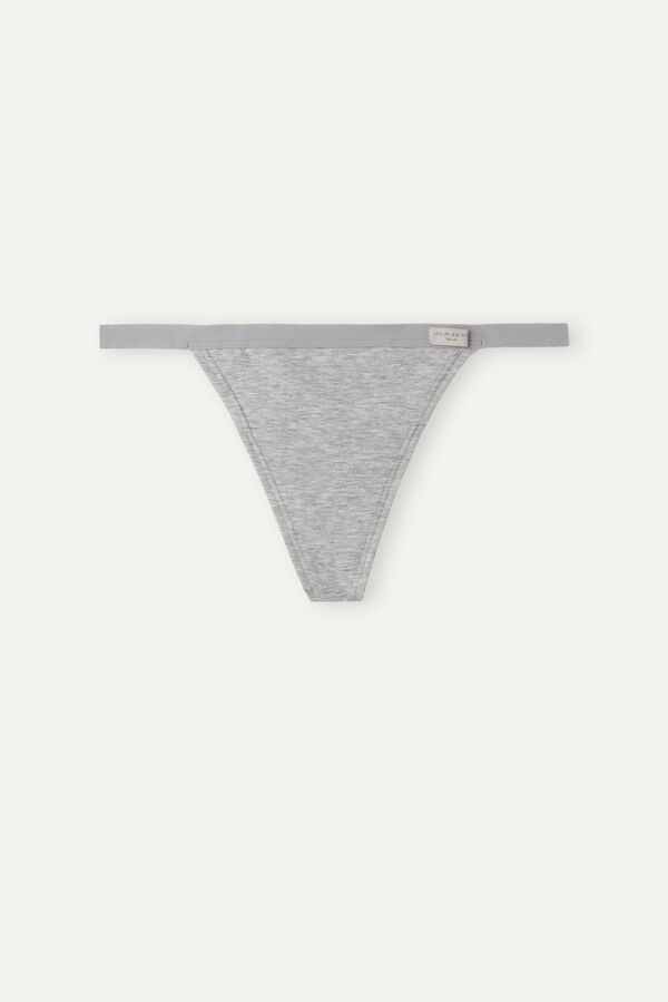 Intimssimi String Thong in Cotton Gris | YPEVQ69346