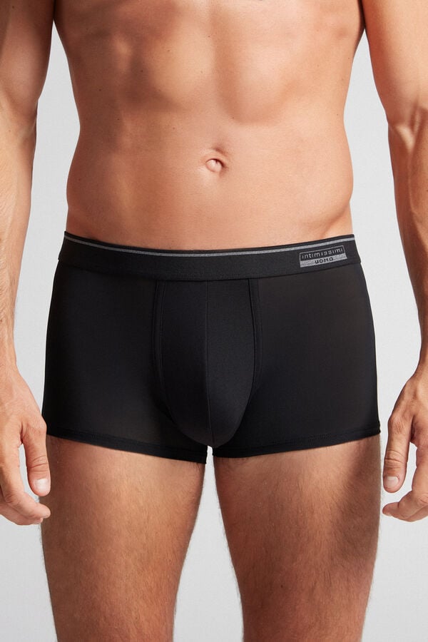 Intimssimi Super Fresh Micro-mesh Boxers Negras | PEDYB69150