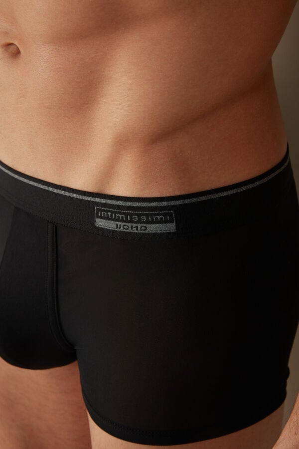 Intimssimi Super Fresh Micro-mesh Boxers Negras | PEDYB69150