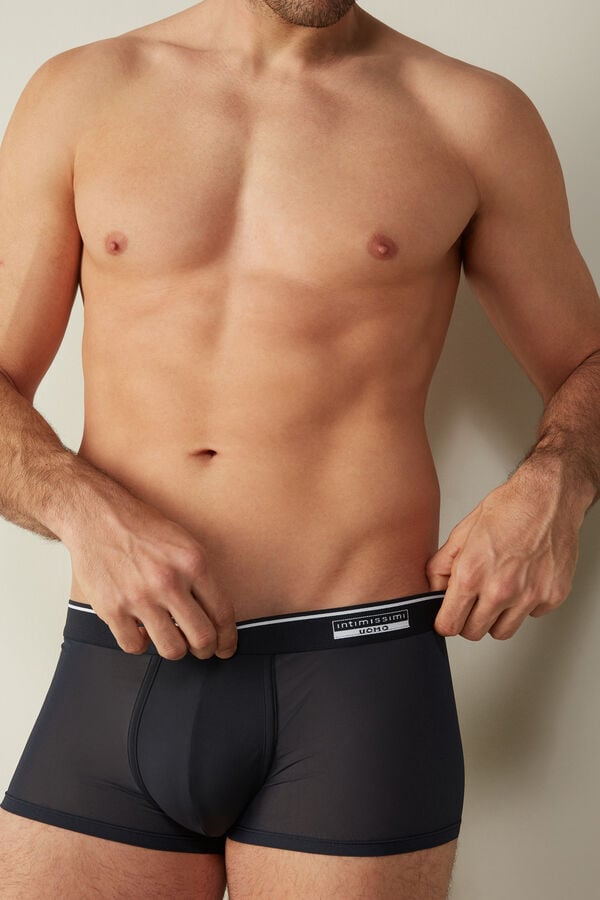 Intimssimi Super Fresh Micro-mesh Boxers Negras | PEQAV63502