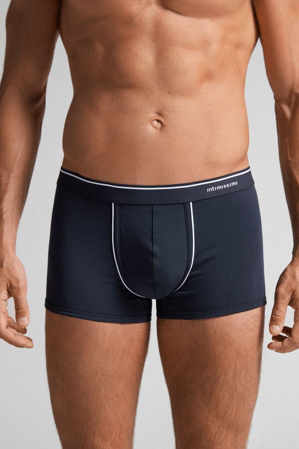 Intimssimi Supima® Cotton Boxers Azules | FPEHY22697