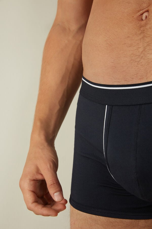 Intimssimi Supima® Cotton Boxers Azules | FPEHY22697