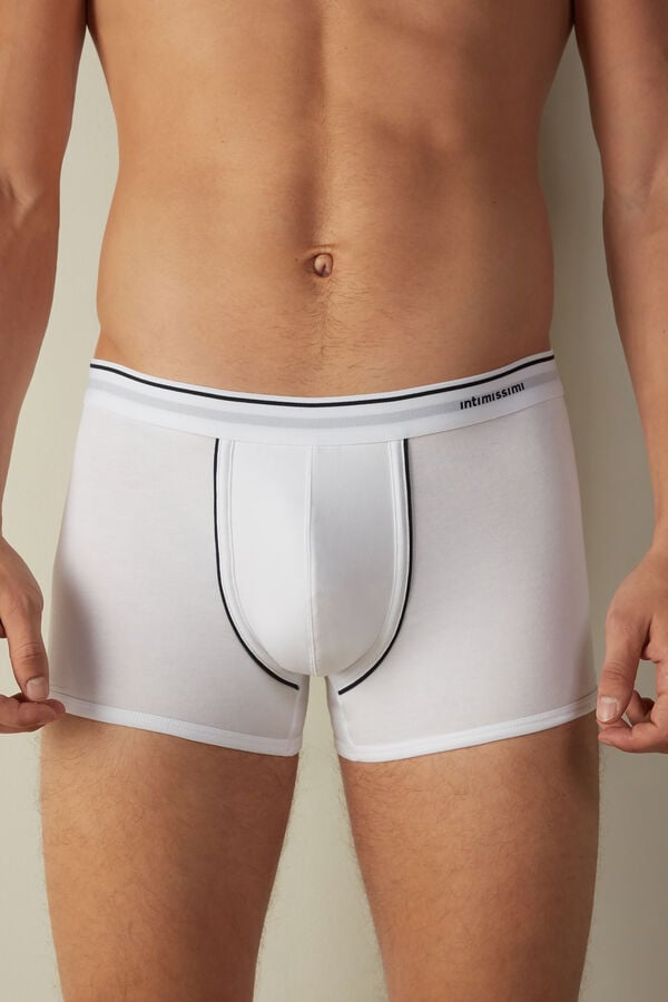 Intimssimi Supima® Cotton Boxers Blancas | PEZDE85566