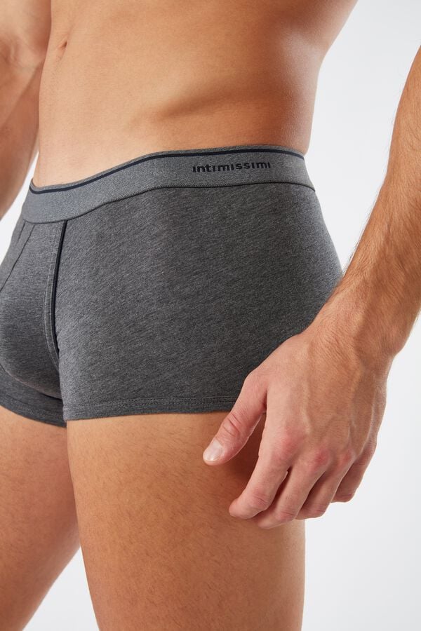 Intimssimi Supima® Cotton Boxers Gris Oscuro | LPETR34643