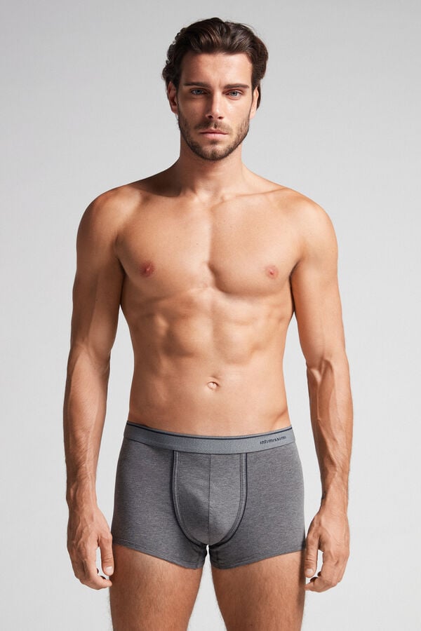 Intimssimi Supima® Cotton Boxers Gris Oscuro | LPETR34643