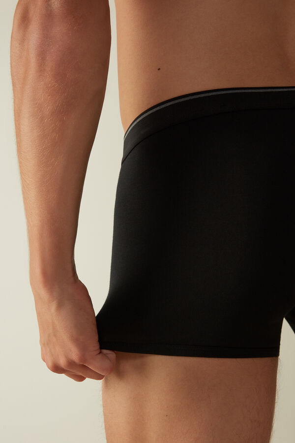 Intimssimi Supima® Cotton Boxers Negras | MPEFT43492