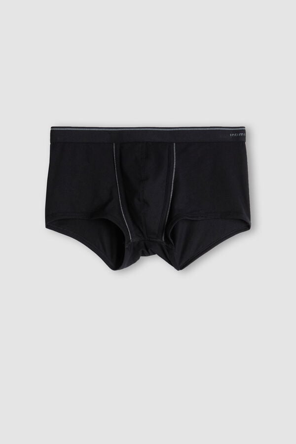 Intimssimi Supima® Cotton Boxers Negras | UPEND83042