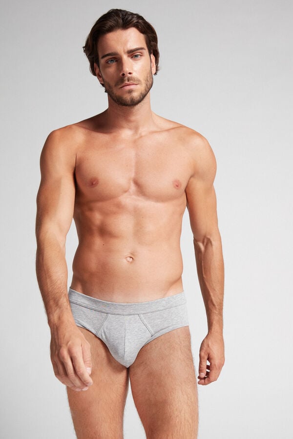 Intimssimi Supima® Cotton Briefs Gris | QPEUV82384