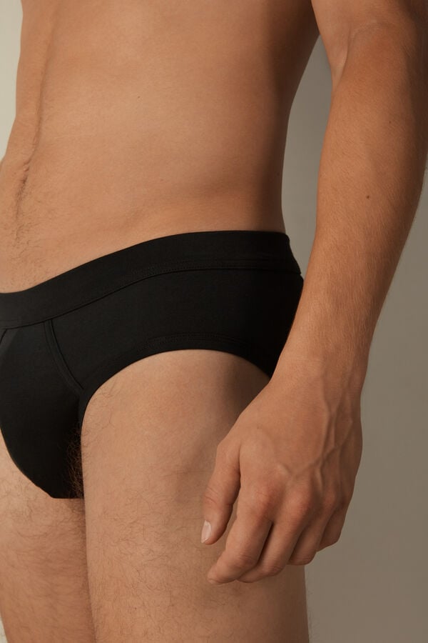 Intimssimi Supima® Cotton Briefs Negras | EPEVG57989