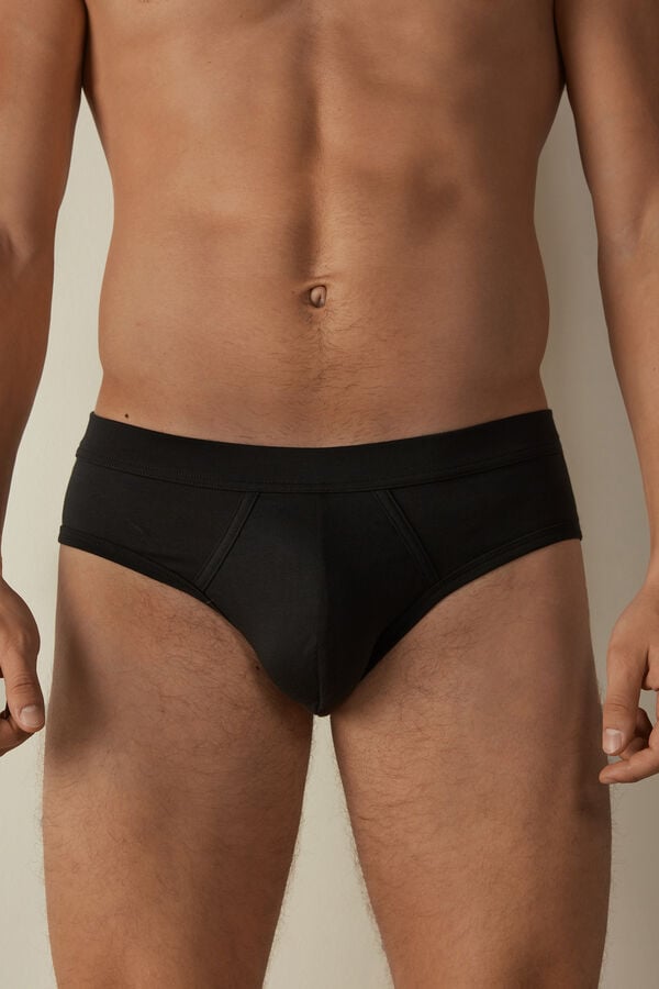 Intimssimi Supima® Cotton Briefs Negras | EPEVG57989