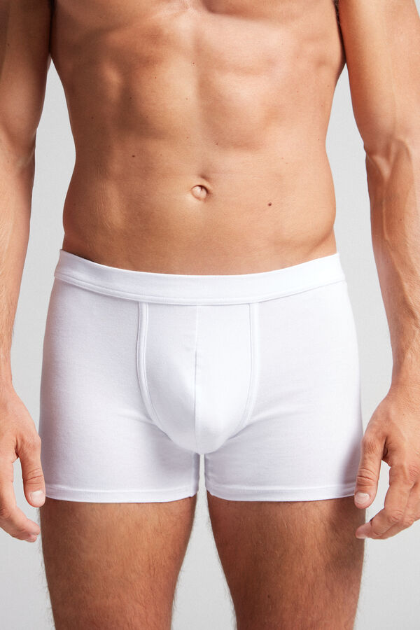 Intimssimi Supima® Cotton Loose Fit Boxers Blancas | EPEHC50852