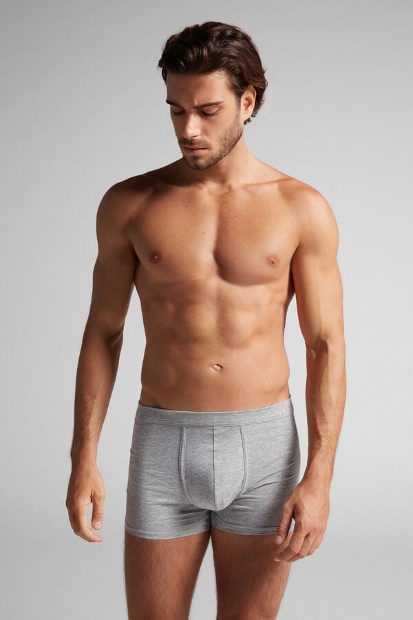 Intimssimi Supima® Cotton Loose Fit Boxers Gris | FPEHY34036