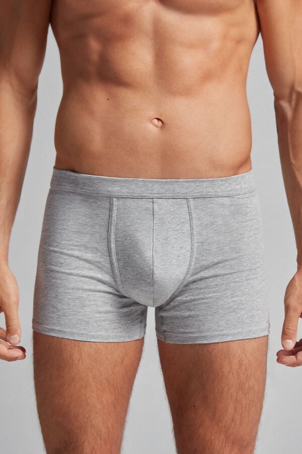 Intimssimi Supima® Cotton Loose Fit Boxers Gris | FPEHY34036