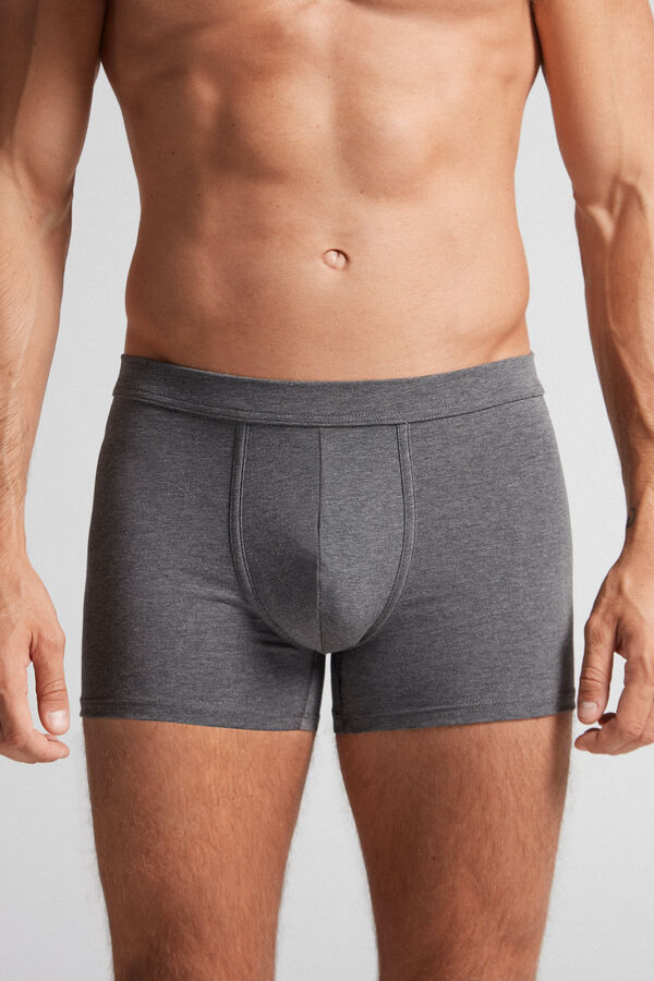 Intimssimi Supima® Cotton Loose Fit Boxers Gris Oscuro | FPEHY90355