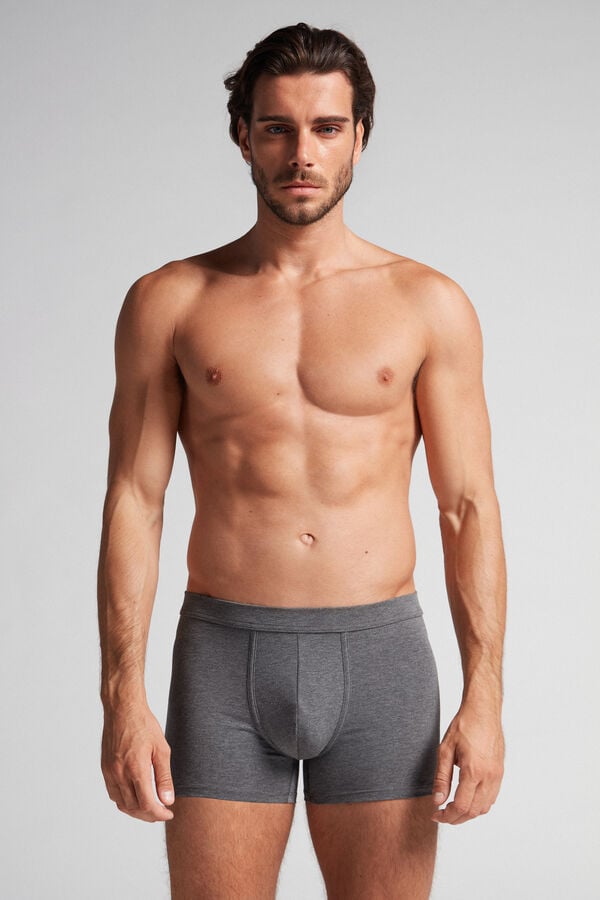 Intimssimi Supima® Cotton Loose Fit Boxers Gris Oscuro | FPEHY90355