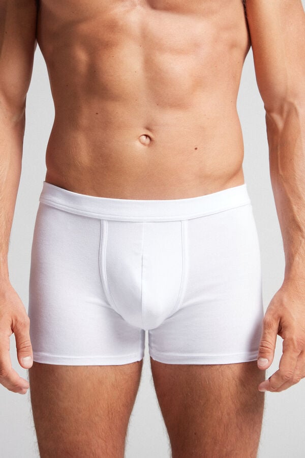 Intimssimi Supima® Cotton Loose Fit Boxers Blancas | UPEND25295