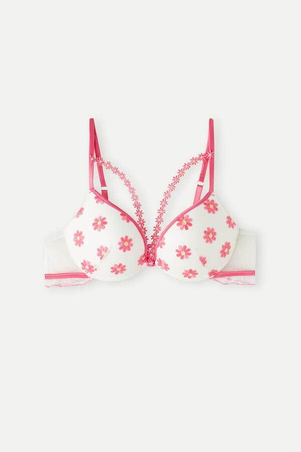 Intimssimi Sweet Like Daisies Simona Super Push-up Bra Blancas | PENEJ77604