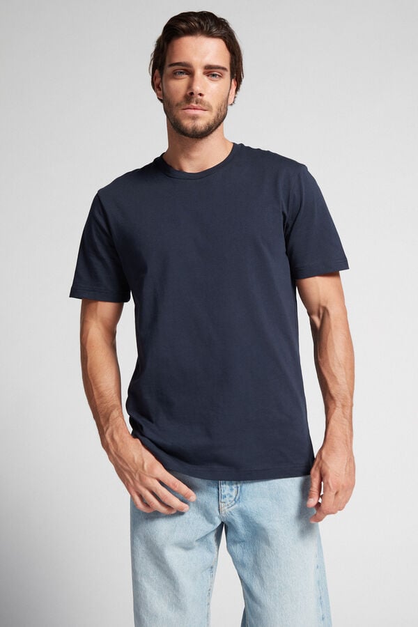 Intimssimi T-shirt in Cotton Jersey Azules | TPEWZ27603