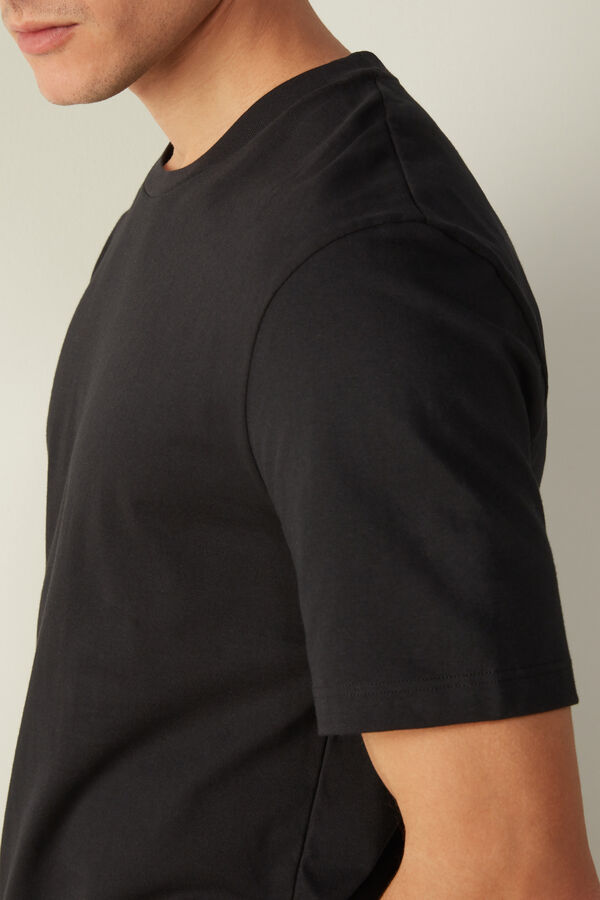 Intimssimi T-shirt in Cotton Jersey Negras | PEQAV50444