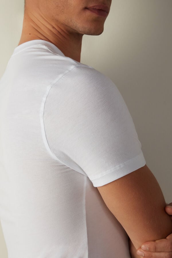 Intimssimi T-shirt in Stretch Supima® Cotton Blancas | DPEKV40031