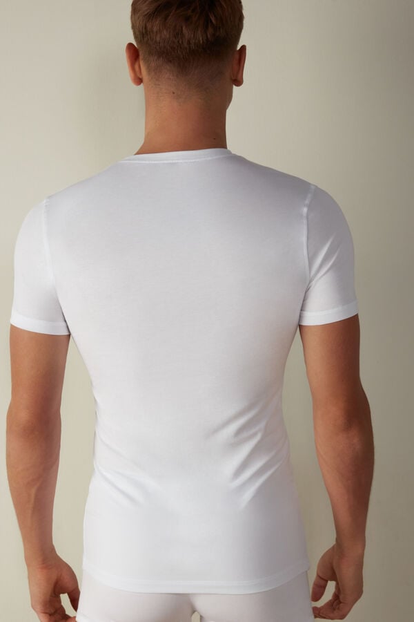 Intimssimi T-shirt in Stretch Supima® Cotton Blancas | DPEKV40031