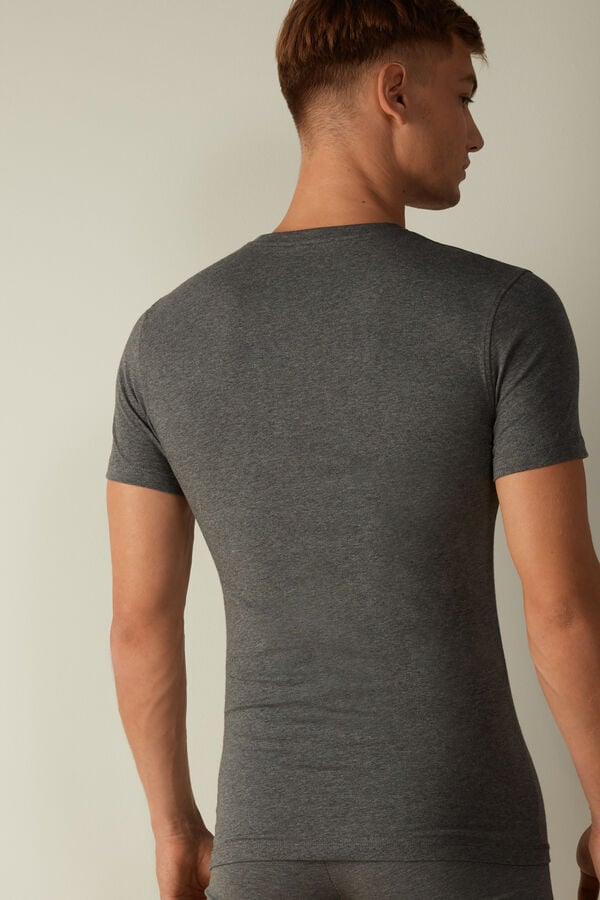 Intimssimi T-shirt in Stretch Supima® Cotton Gris Oscuro | SPEVO52245