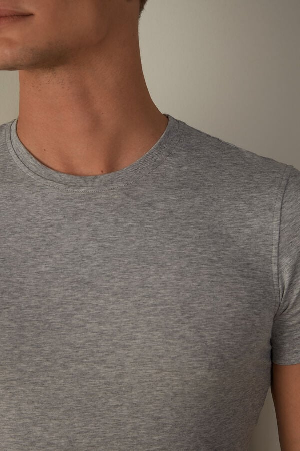 Intimssimi T-shirt in Stretch Supima® Cotton Gris | UPETG75829