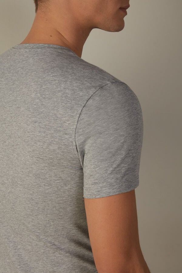 Intimssimi T-shirt in Stretch Supima® Cotton Gris | XPEGW84182