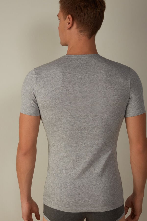 Intimssimi T-shirt in Stretch Supima® Cotton Gris | XPEGW84182