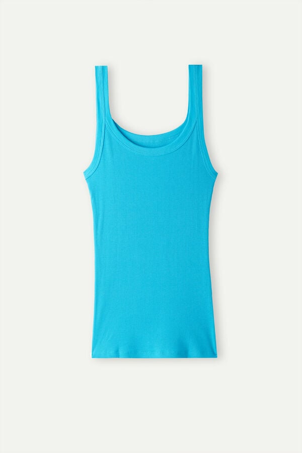 Intimssimi Tank Top in Supima® Cotton Azules | PECVG12723