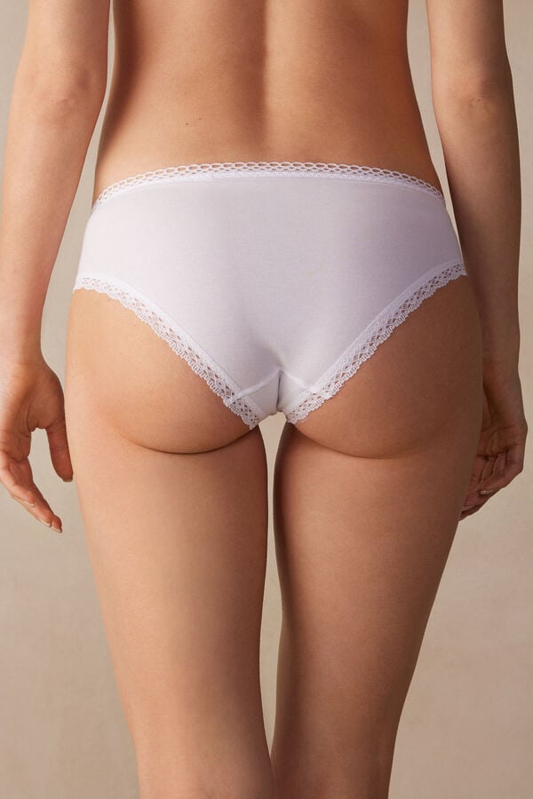 Intimssimi Timeless Simplicity Cotton Panties Blancas | PECIF59864