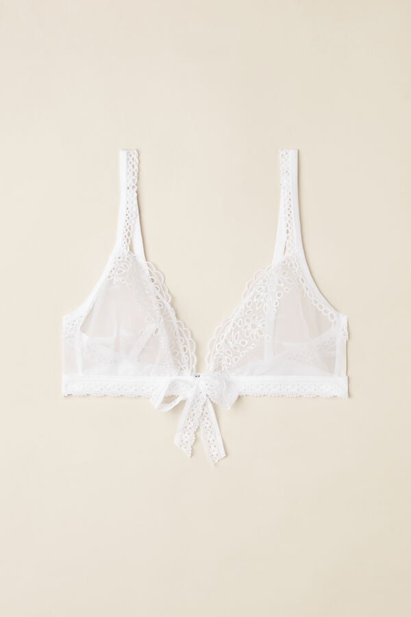 Intimssimi Timeless Simplicity Triangle Bra Blancas | PEJVR25893