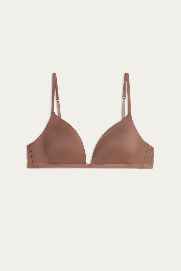 Intimssimi Tiziana Microfiber Triangle Bra Natural | PEZDE72876