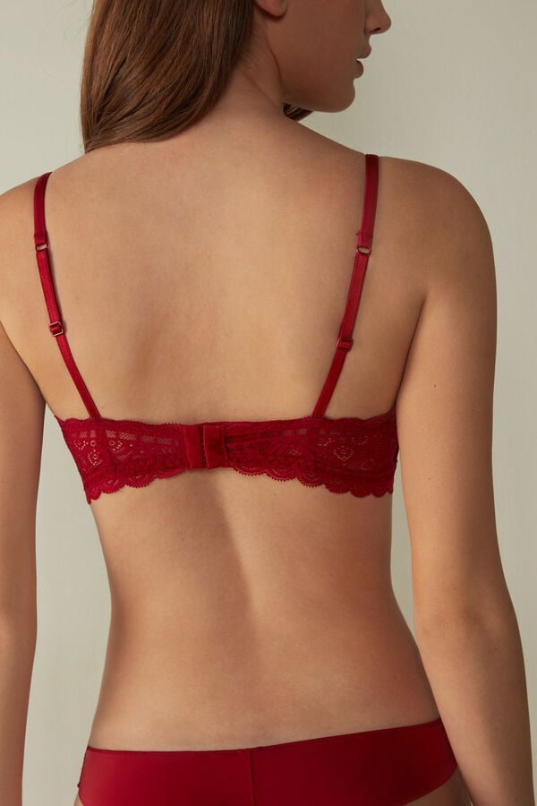 Intimssimi Tiziana Triangle Bra in Lace Rojas | DPEKV70621