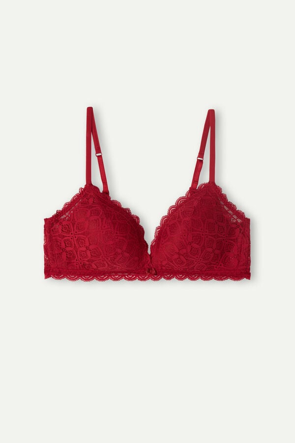 Intimssimi Tiziana Triangle Bra in Lace Rojas | DPEKV70621