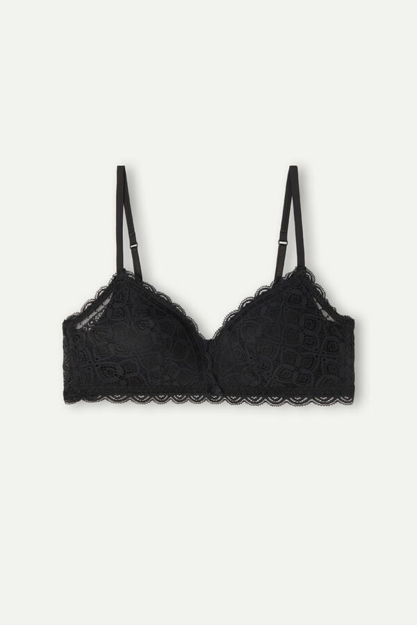 Intimssimi Tiziana Triangle Bra in Lace Negras | PEJZR40325