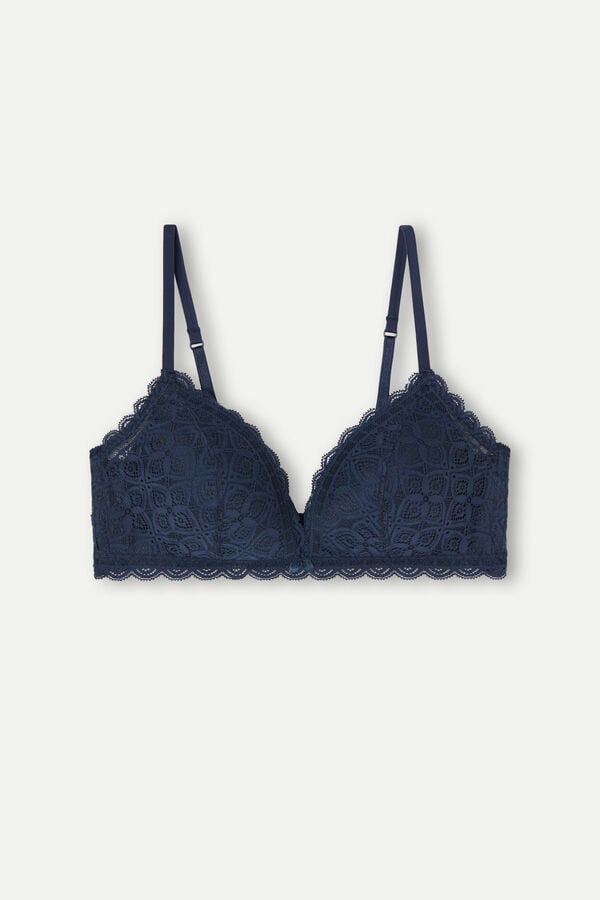 Intimssimi Tiziana Triangle Bra in Lace Azules | XPEBH56468