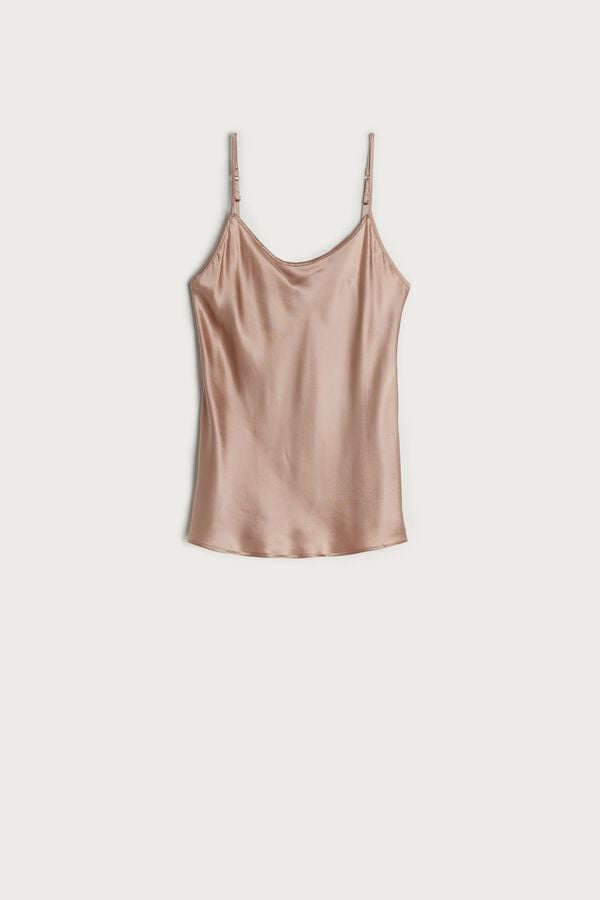 Intimssimi Top in Silk Satin Natural | PEICD42105