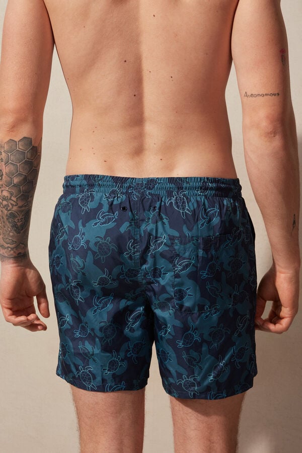 Intimssimi Turtle Print Swim Trunks Azules | PECVG42195