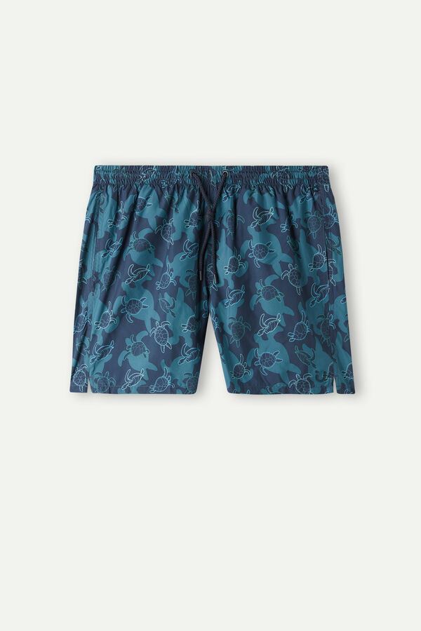 Intimssimi Turtle Print Swim Trunks Azules | PECVG42195