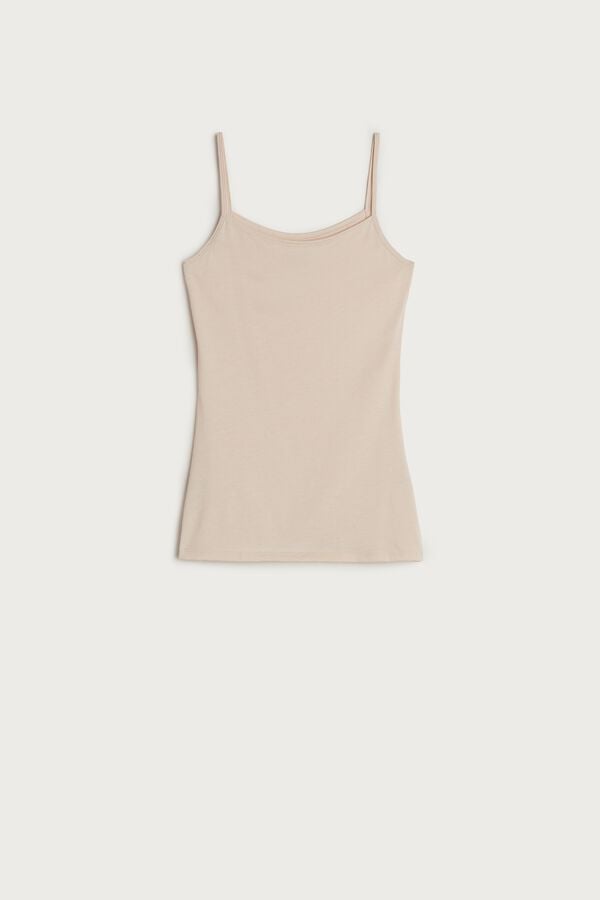 Intimssimi Ultrafresh Supima® Cotton Vest Top Natural | PECVG59583