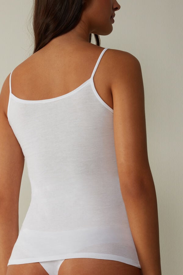 Intimssimi Ultrafresh Supima® Cotton Vest Top Blancas | UPETG12326