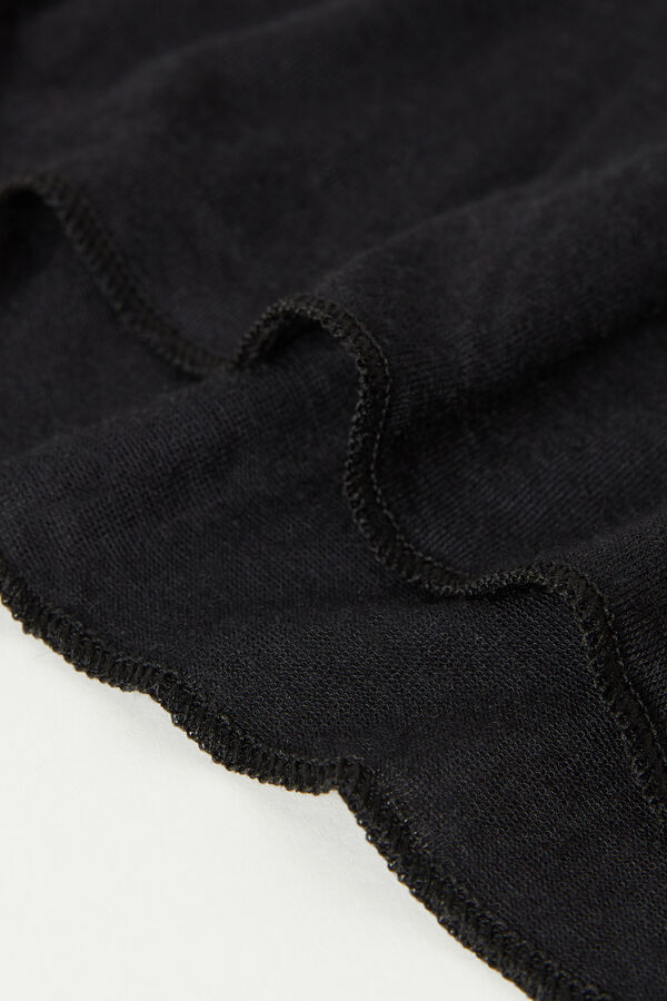 Intimssimi V-neck top in Modal Ultralight with Cashmere Negras | QPEWA12944