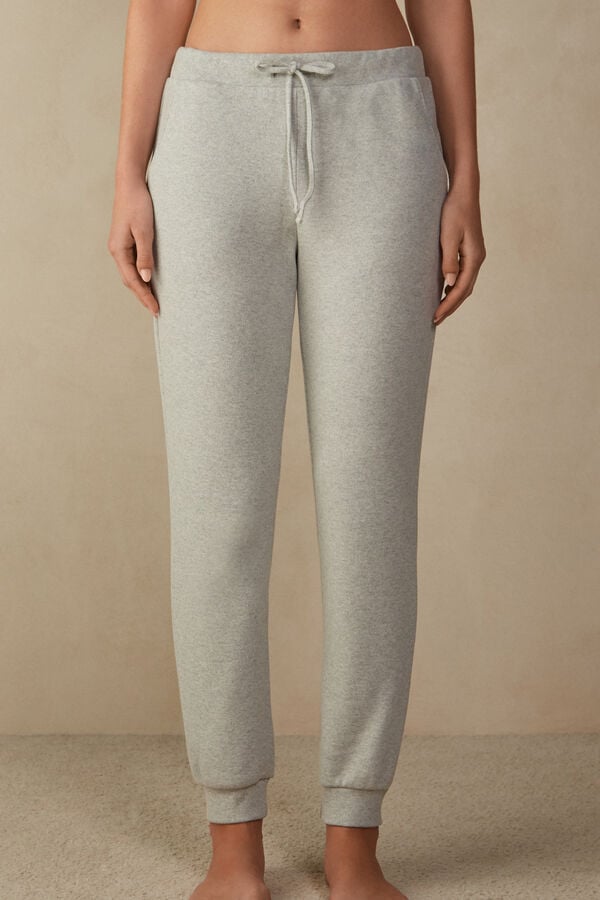 Intimssimi Warm Cuddles Full Length Cuffed Pants Gris | EPEVG71172