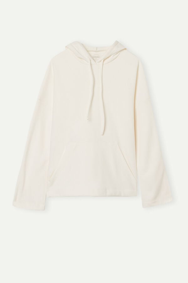 Intimssimi Warm Cuddles Hooded Top Blancas | TPEPQ48050