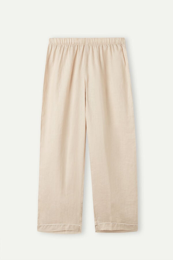 Intimssimi Yacht Night Linen Pants Natural | FPEUI24867